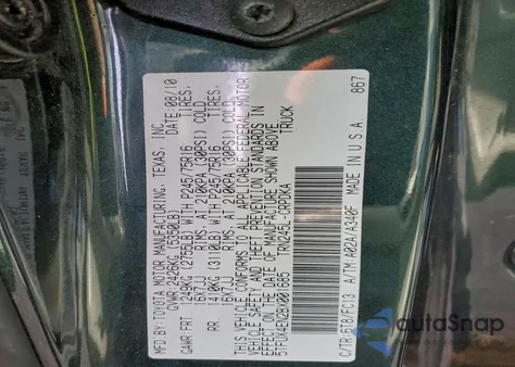 2011 Toyota Tacoma Access Cab from USA, damaged, VIN 5TFUX4EN2BX001685